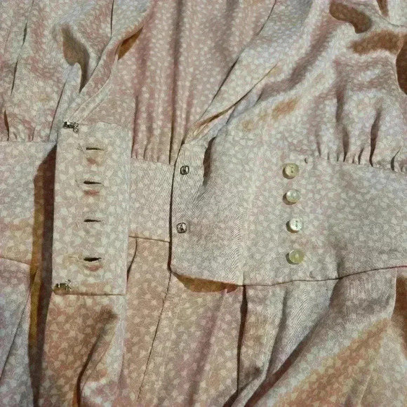 Vintage Datiani Dress 100% Rayon Pink Size 10 - Picture 8 of 9